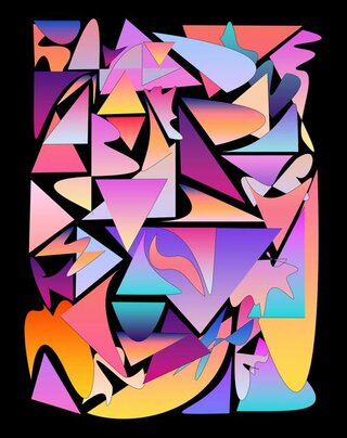 Mária Rečičárová – Geometrická kompozícia (Photoshop)